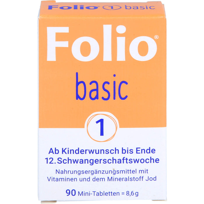 Folio 1 Basic ab Kinderwunsch bis Ende 12.Woche, 90 St. Tabletten