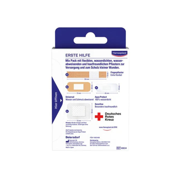 Hansaplast Erste Hilfe Pflaster Mix Strips, 20 St. Pflaster