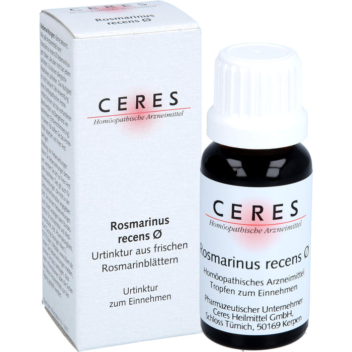 Ceres Rosmarinus recens Urtinktur, 20 ml Solution