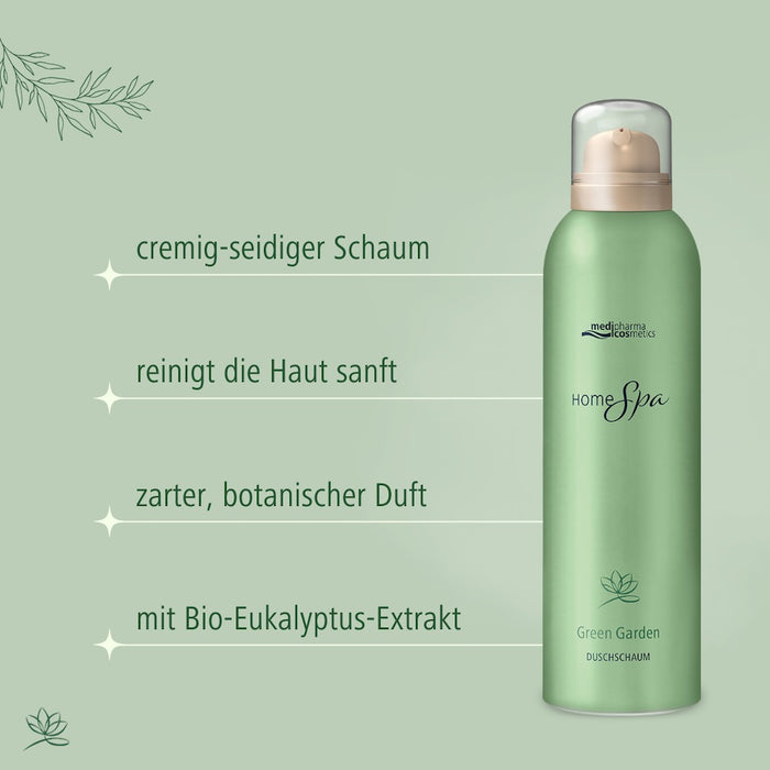 Medipharma Cosmetics Home Spa Green Garden Duschschaum, 200 ml Schaum