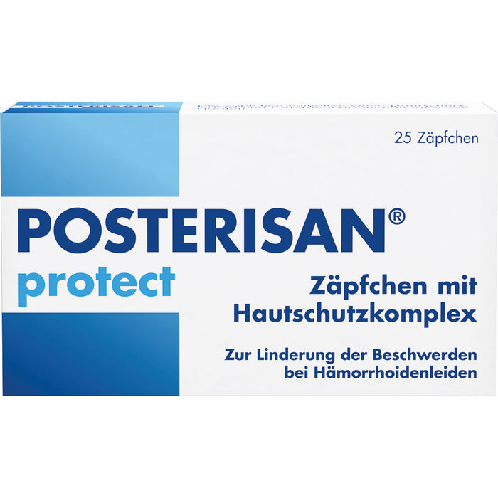 Posterisan protect Hämorrhoidenzäpfchen mit Hautschutzkomplex, 25 St. Zäpfchen