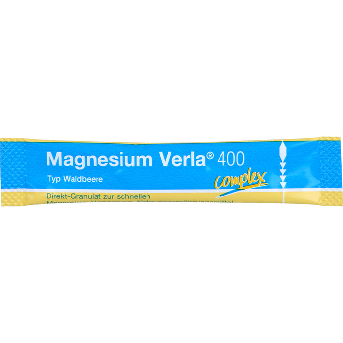 Magnesium Verla 400 Direkt-Granulat mit fruchtigem Waldbeerengeschmack, 50 St. Beutel