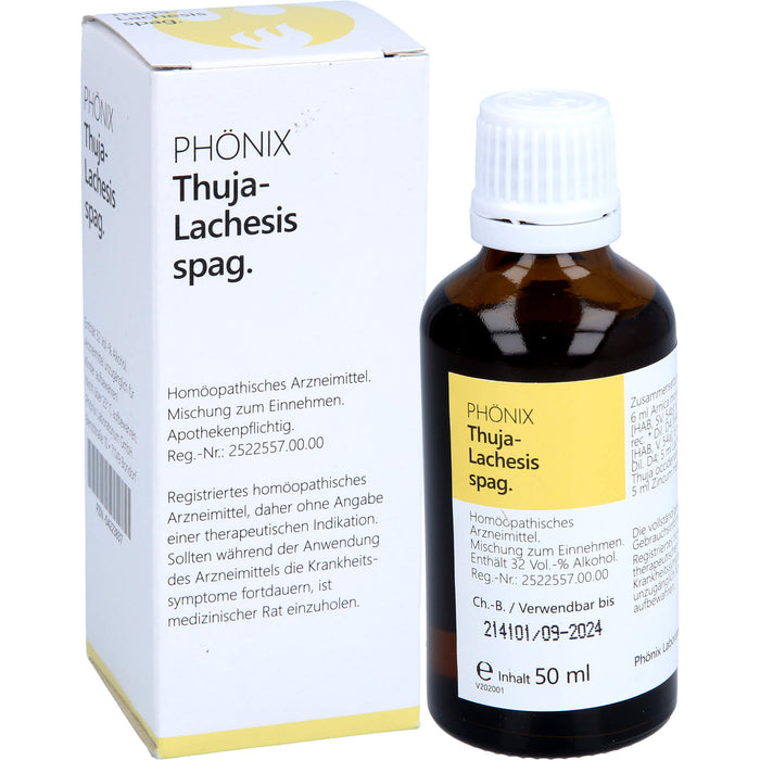 PHÖNIX Thuja-Lachesis spag. Tropfen, 50 ml Solution