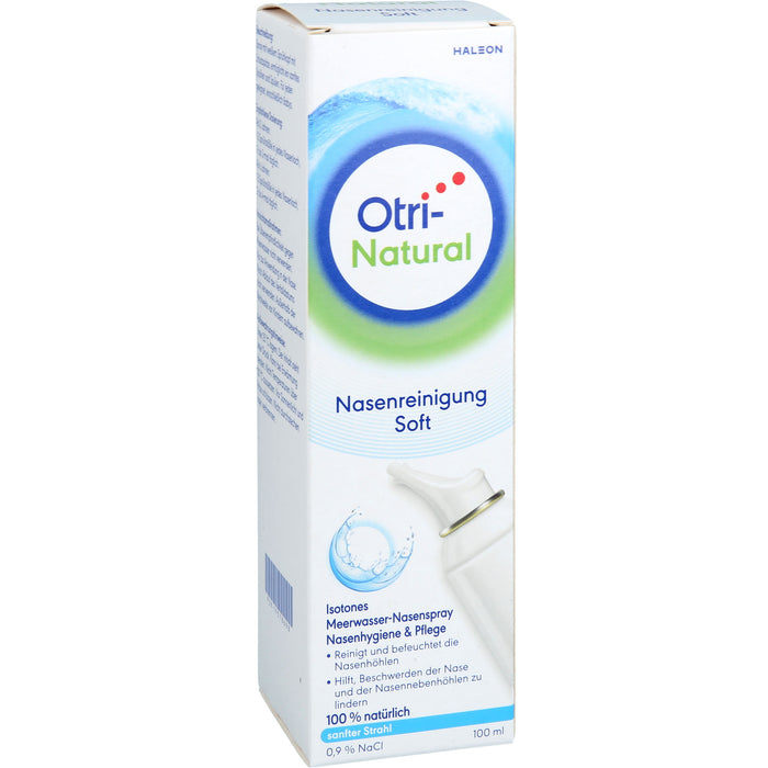 OtriNatural Nasenreinigung Soft isotones Meerwasser Nasenspray, 100 ml Lösung