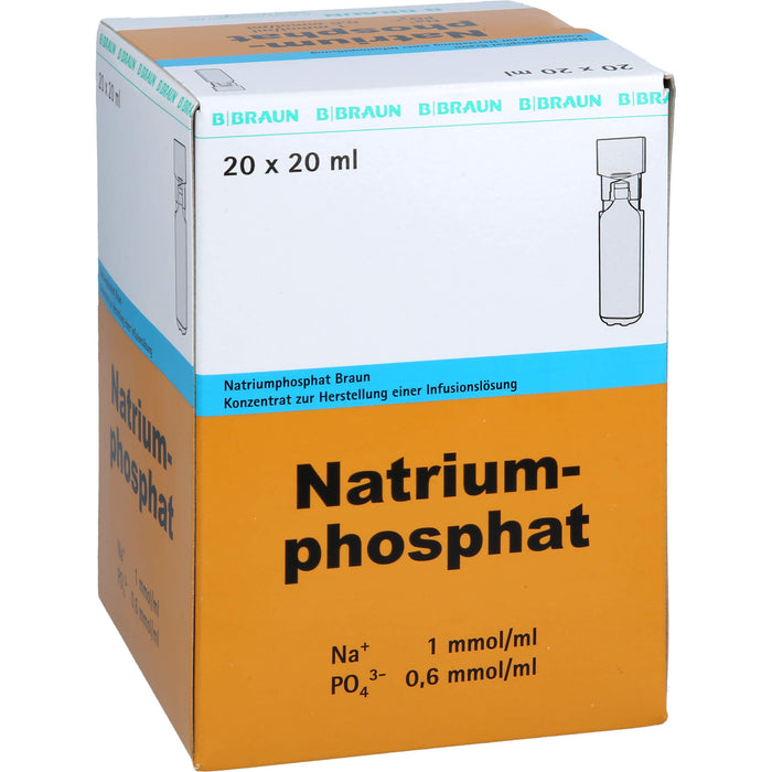 Natriumphosphat Braun Konzentrat zur Herstellung einer Infusionslösung, Mini-Plasco, 20X20 ml IFK
