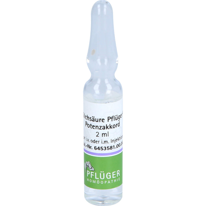 Milchsäure Pflüger Potenzakkord, 10 pc Ampoules