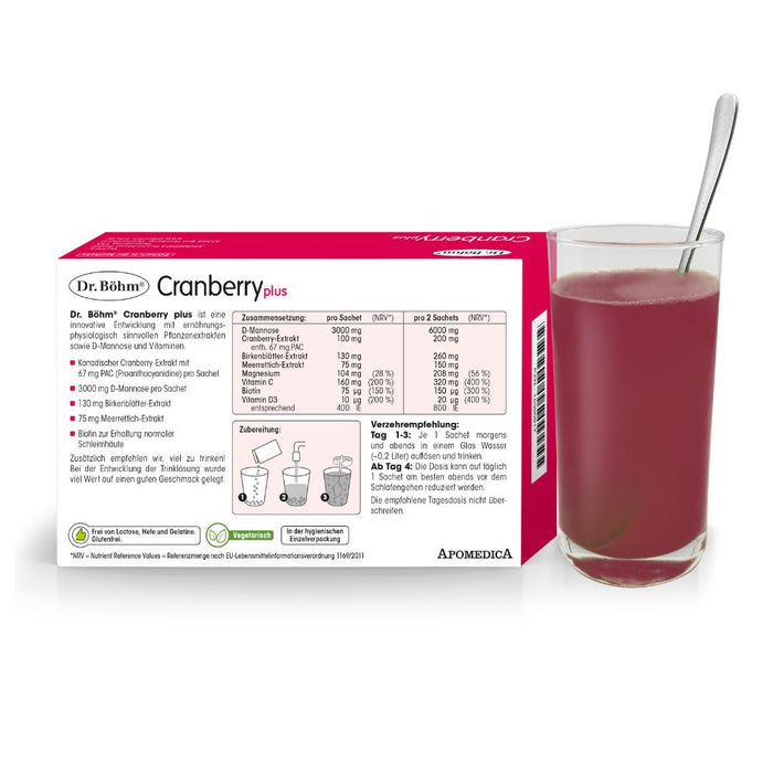 Dr. Böhm Cranberry plus, 10 pcs. Sachets
