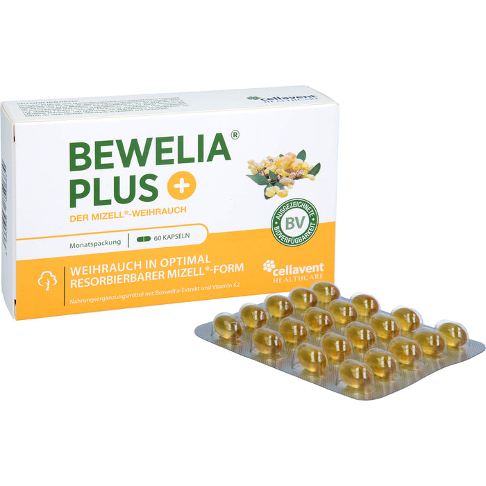Bewelia Plus Weihrauchkapseln mit Vitamin K2, 60 pcs. Capsules