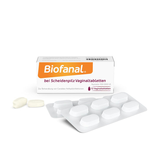 Biofanal bei Scheidenpilz Vaginaltabletten 100 000 I.E., 12 St. Tabletten