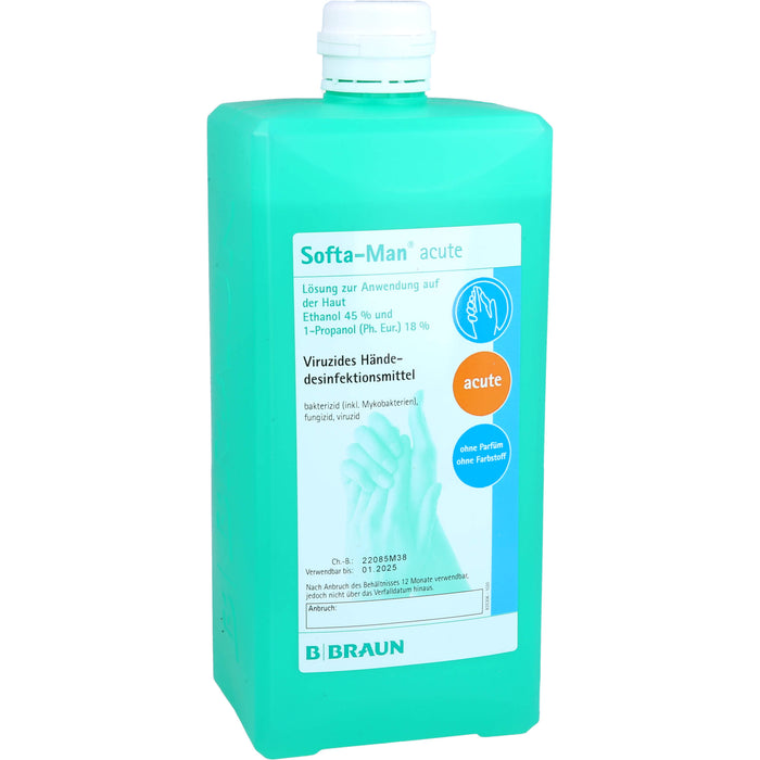 Softa-Man acute viruzides Hände-Desinfektionsmittel Lösung, 1000 ml Solution