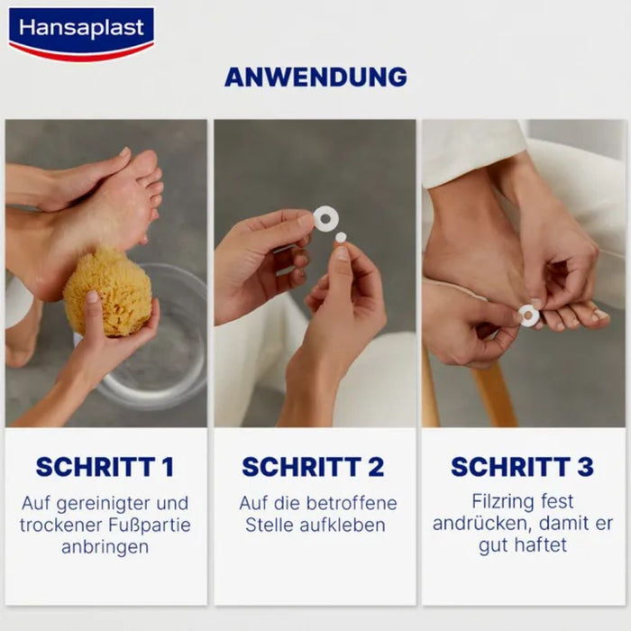 Hansaplast Hühneraugen-Druckschutzringe, 20 pc Pansement