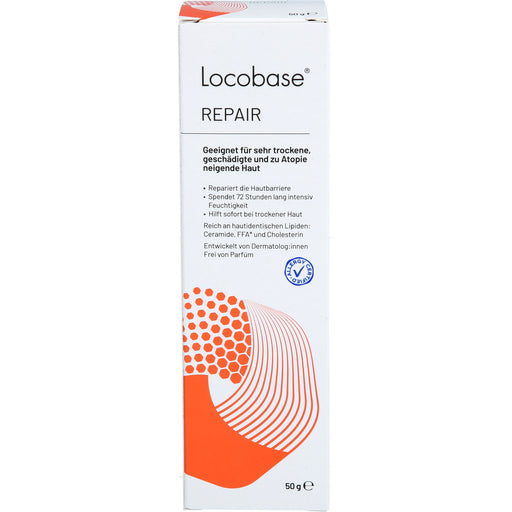 Locobase Repair Creme für sehr trockene, geschädigte, zu Atopie neigende Haut, 50 g Creme