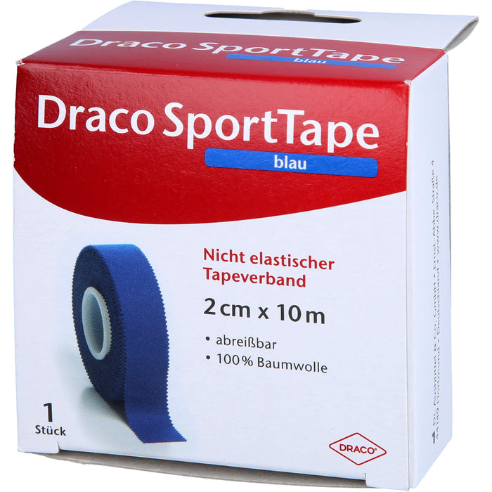 DRACO Tapeverband 10 m x 2 cm blau, 1 St. Verband