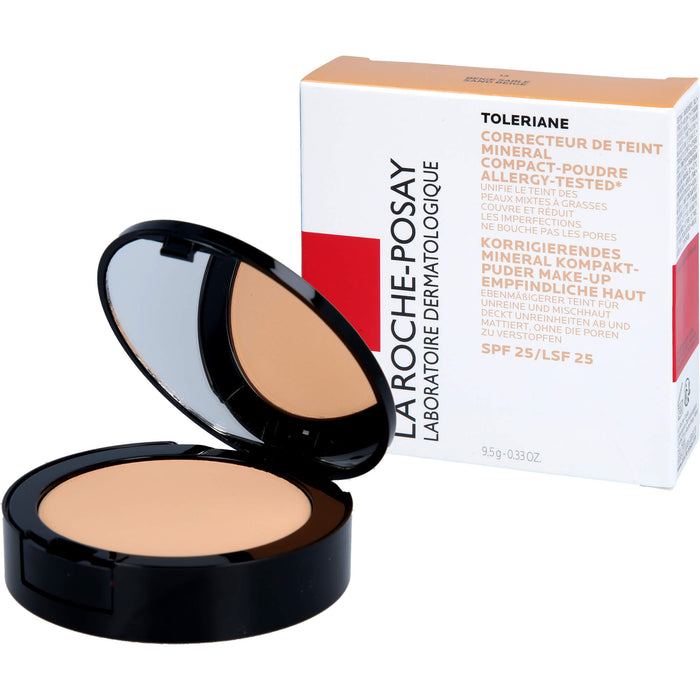 La Roche-Posay Toleriane korrigierendes Mineral Kompaktpuder Make-up Nr. 13 Sand Beige für empfindliche Haut, 9 g Puder