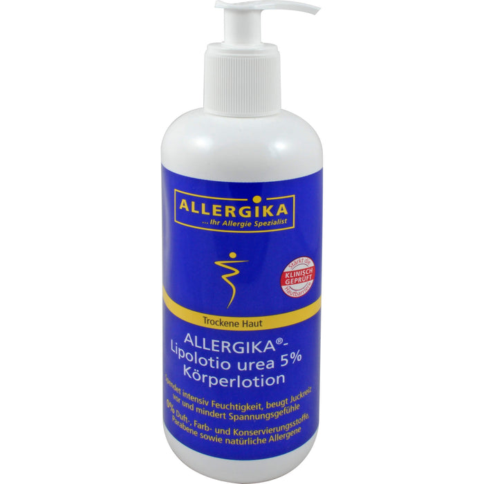 ALLERGIKA Lipolotio Urea 5% Körperlotion für trockene Haut, 500 ml Lotion