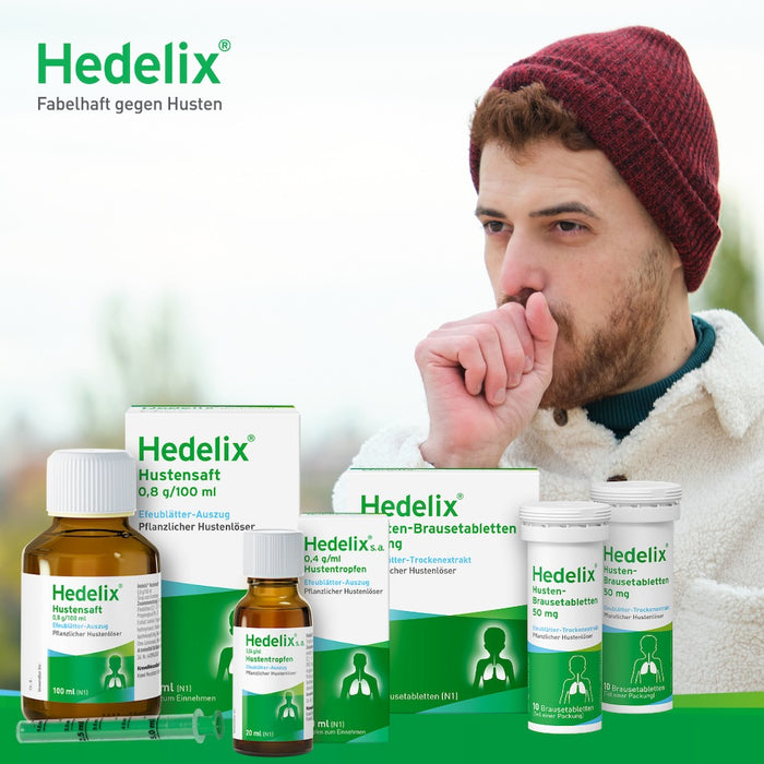 Hedelix s.a. Hustentropfen – konzentrierte Pflanzenpower für kraftvolle Hustenlinderung, 20 ml Solution