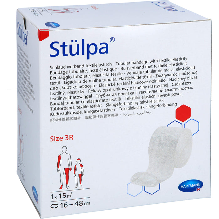Stülpa Rollen Schlauchverband Gr. 3 R 8 cm x 15 m schützt zuverlässig Wunden oder empfindliche Hautpartien, 1 pc pansement
