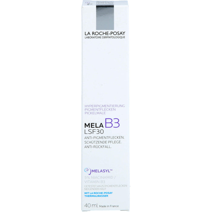 La Roche-Posay Mela B3 Creme LSF 30 Tagescreme gegen Pigmentflecken mit Melasyl & Niacinamid, 40 ml Creme