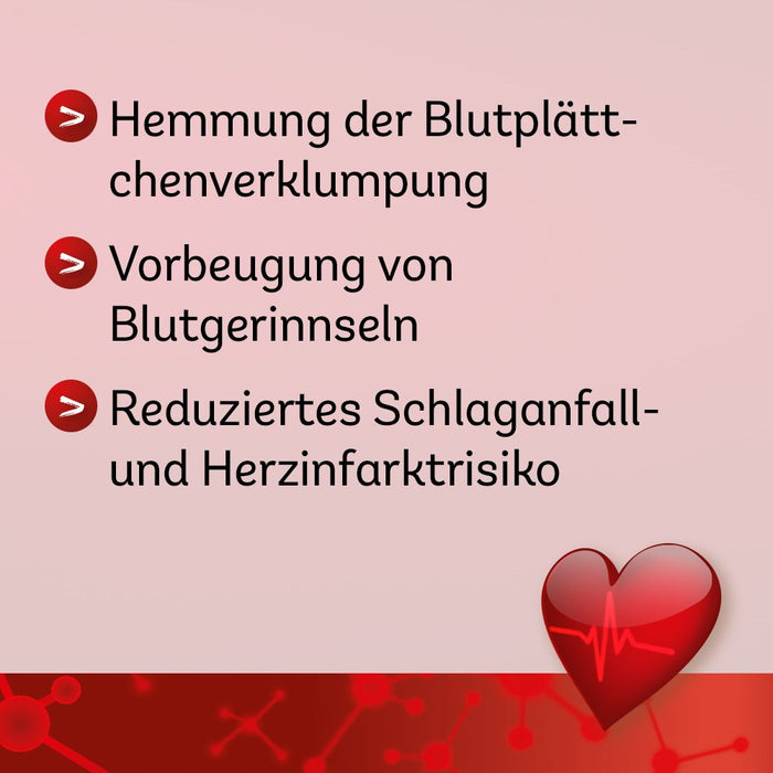 ASS Dexcel Protect 100 mg Tabletten bei Herz-Kreislauf-Erkrankungen, 50 St. Tabletten