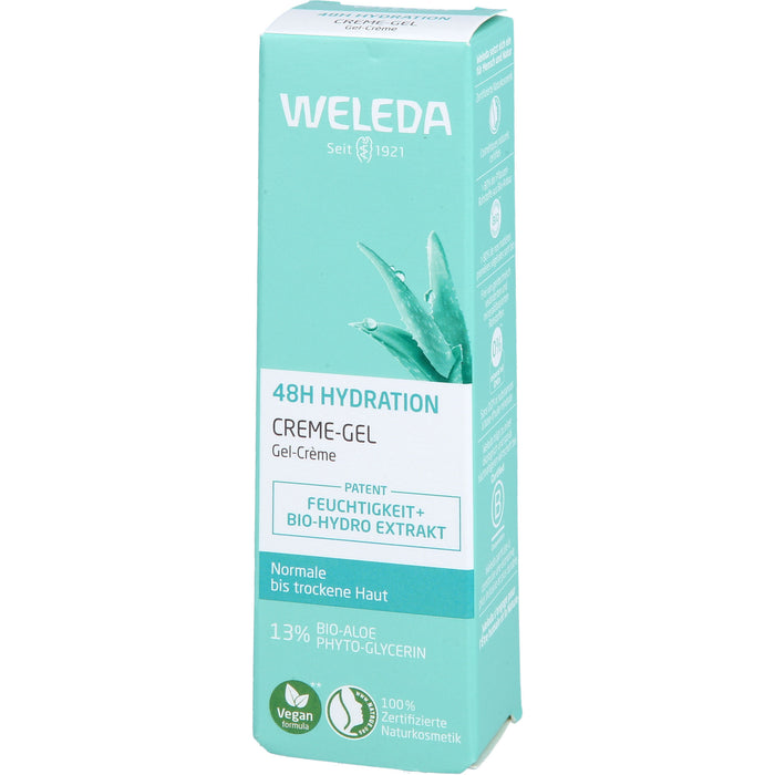 WELEDA 48H Intensive Hydration Creme-Gel für normale & trockene Haut, 30 ml Cream