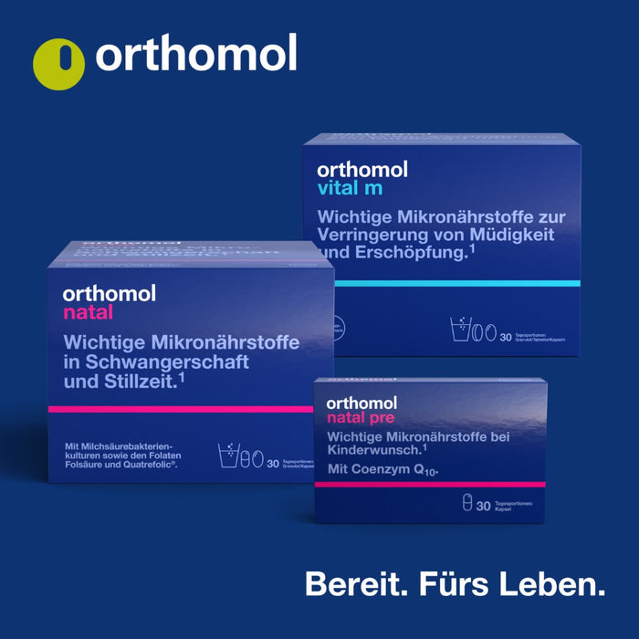 Orthomol Fertil plus - für Männer mit Kinderwunsch - mit Zink und Selen - Unterstützung der männlichen Fertilität - Tabletten/Kapsel, 30 St. Tagesportionen