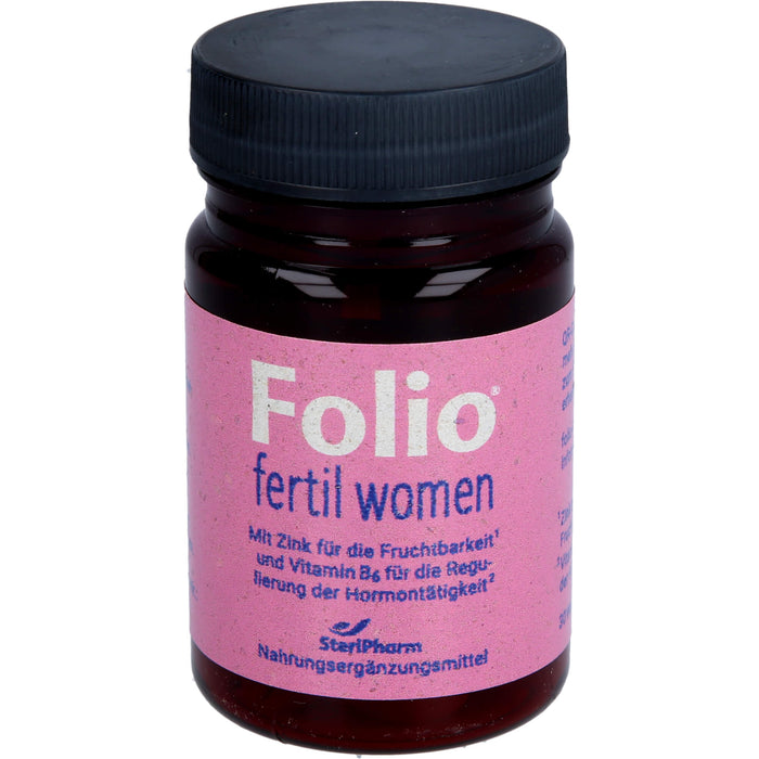 Folio fertil women Weichkapseln zur Unterstützung der weiblichen Fruchtbarkeit, 30 St. Kapseln