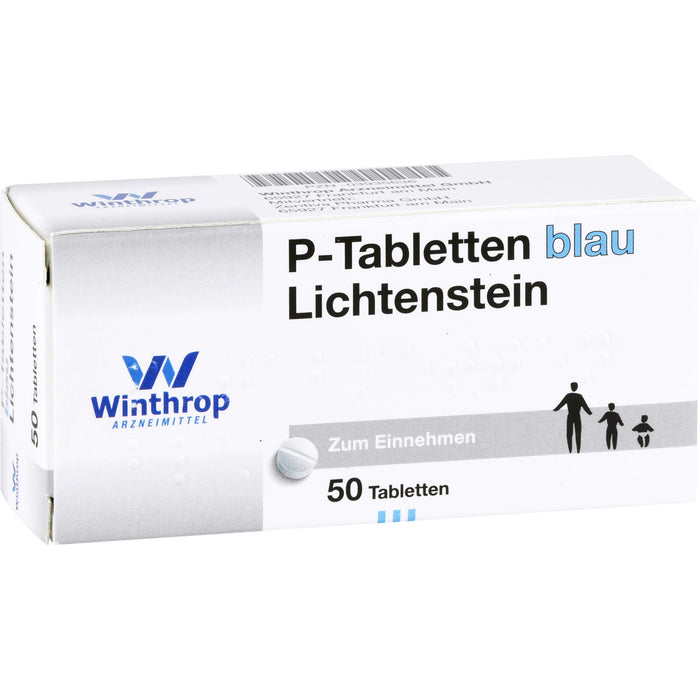P-Tabletten blau Lichtenstein Tabletten, 50 pcs. Tablets