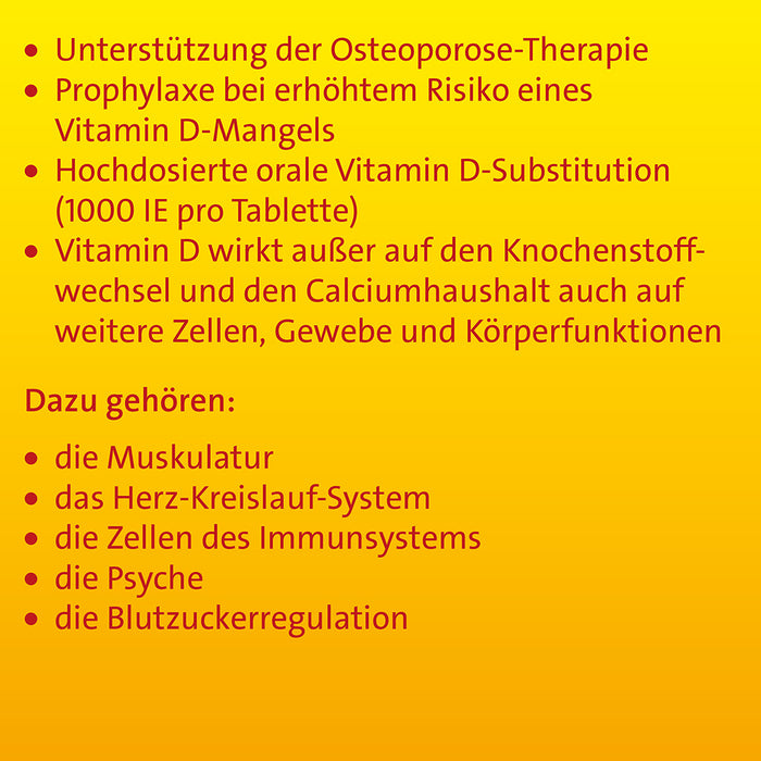 Vitamin D3 Hevert bei Mangel und erhöhtem Bedarf, 100 pcs. Tablets
