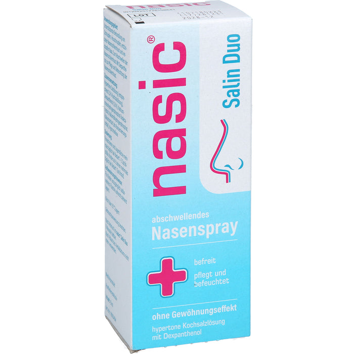 Nasic Salin Duo Nasenspray befreit, pflegt und befeuchtet, 15 ml Solution
