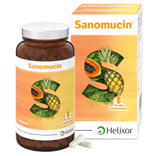 HELIXOR Sanomucin 3-fach Unterstützung für Schleimhäute, 180 St. Kapseln