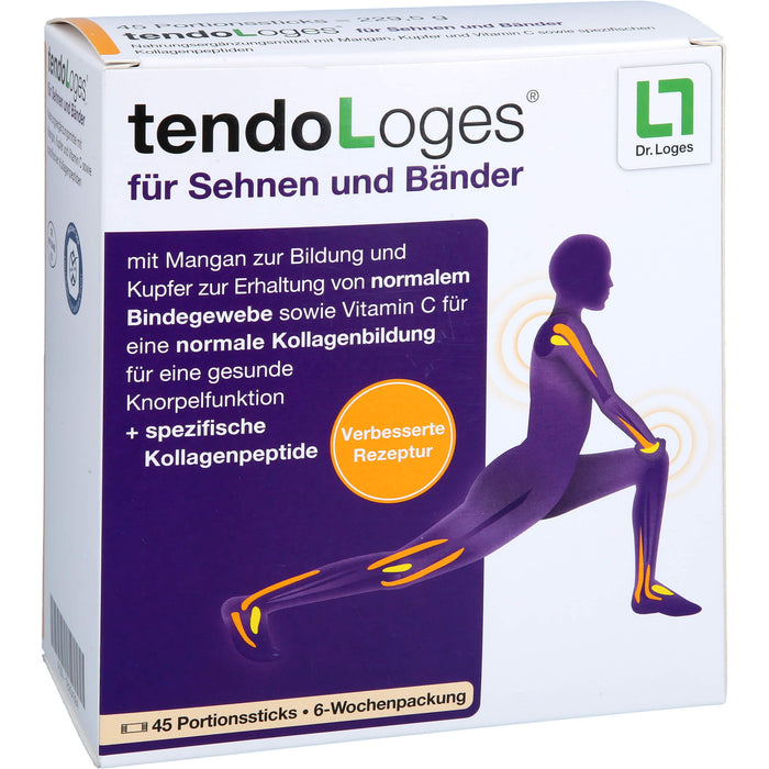 TendoLoges Pulver  für Sehnen und Bänder, 45 pcs. Sticks