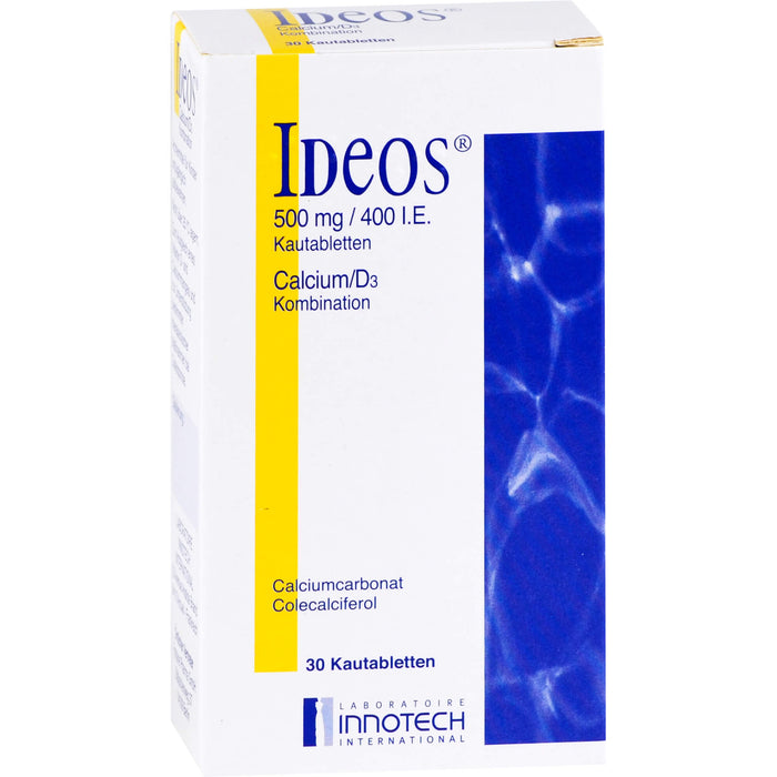 Ideos 500 mg / 400 IE Kautabletten, 30 St. Tabletten