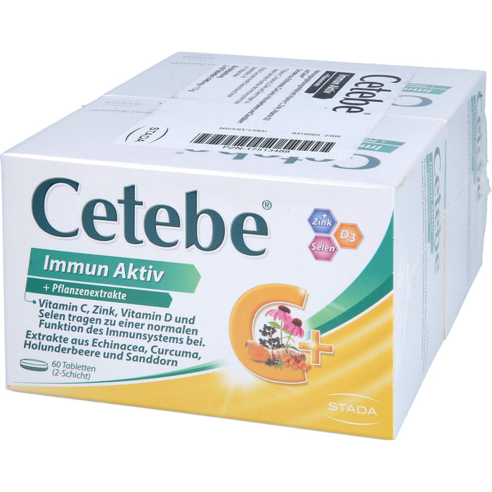 Cetebe Immun Aktiv Tabletten zur Unterstützung des Immunsystems, 120 St. Tabletten