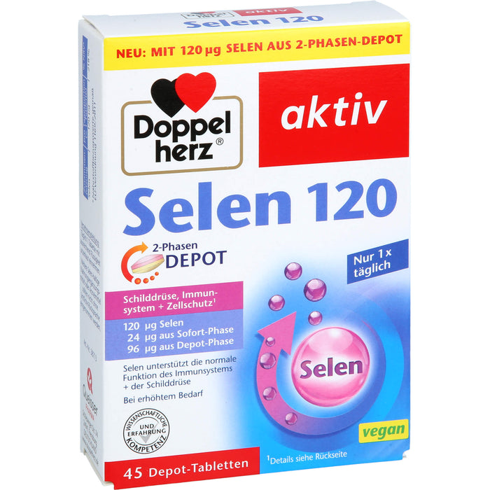 Doppelherz aktiv Selen 120 2-Phasen Depot-Tabletten, 45 pcs. Tablets