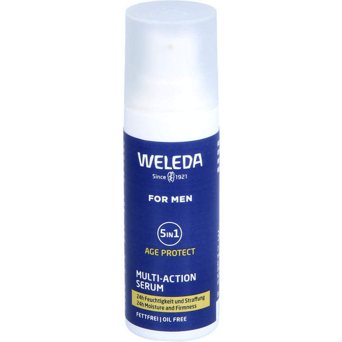 WELEDA For Men 5in1 Multi-Action Serum für 24h-Feuchtigkeit und straffe Haut, 30 ml Gel