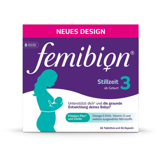 Femibion 3 Stillzeit Tabletten und Kapseln, 56 St. Tagesportionen