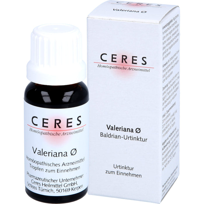 CERES Valeriana Urtinktur, 20 ml Solution