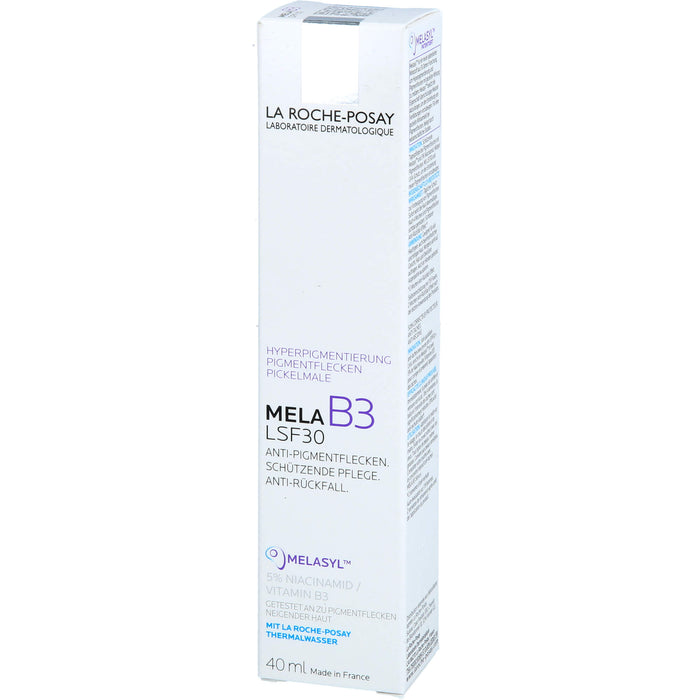 La Roche-Posay Mela B3 Creme LSF 30 Tagescreme gegen Pigmentflecken mit Melasyl & Niacinamid, 40 ml Creme