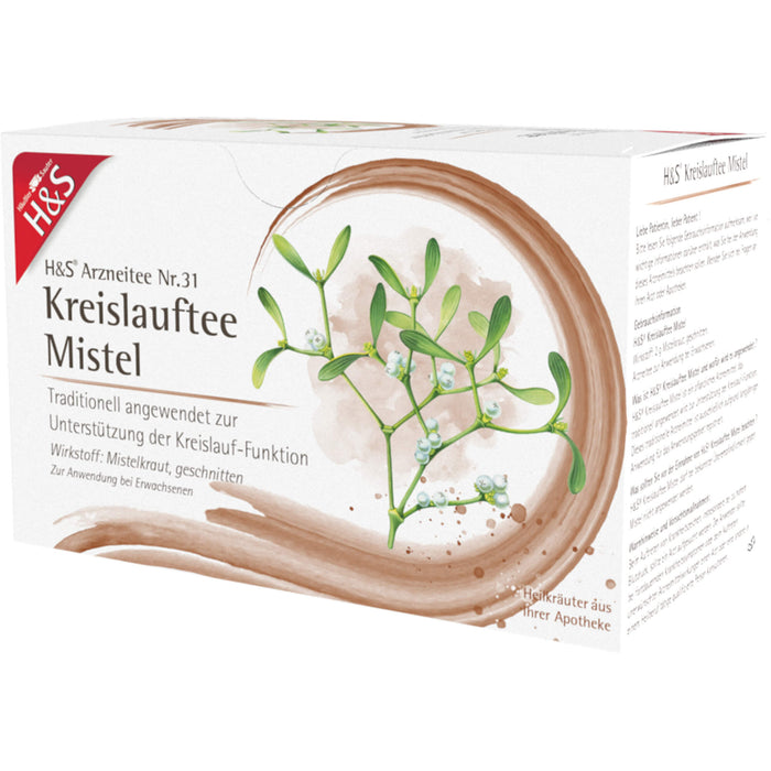 H&S Kreislauftee Mistel, 20 St. Filterbeutel