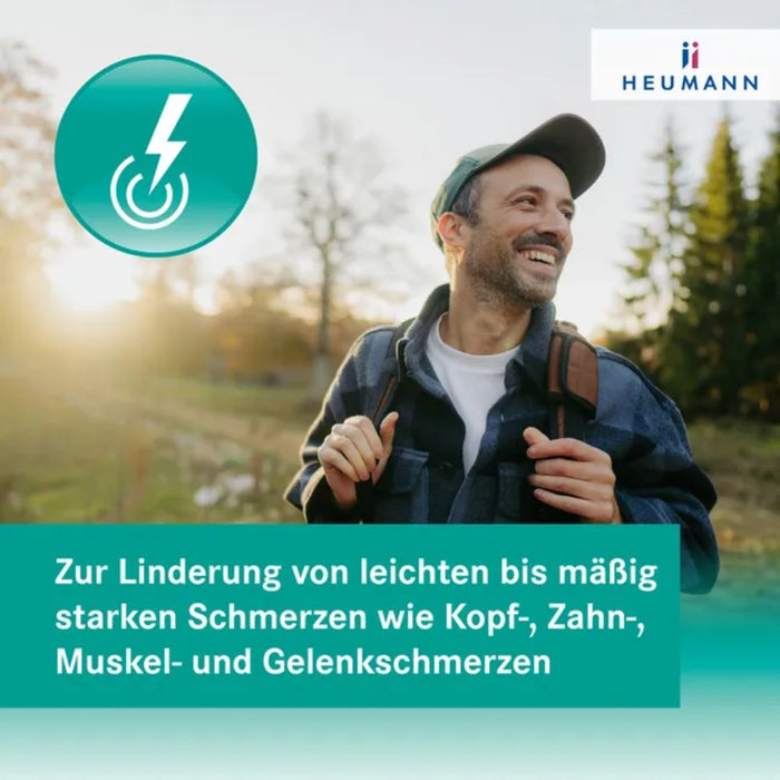 HEUMANN Dexibuprofen 200 mg Filmtabletten bei leichten bis mäßig starken Schmerzen, 20 pcs. Tablets