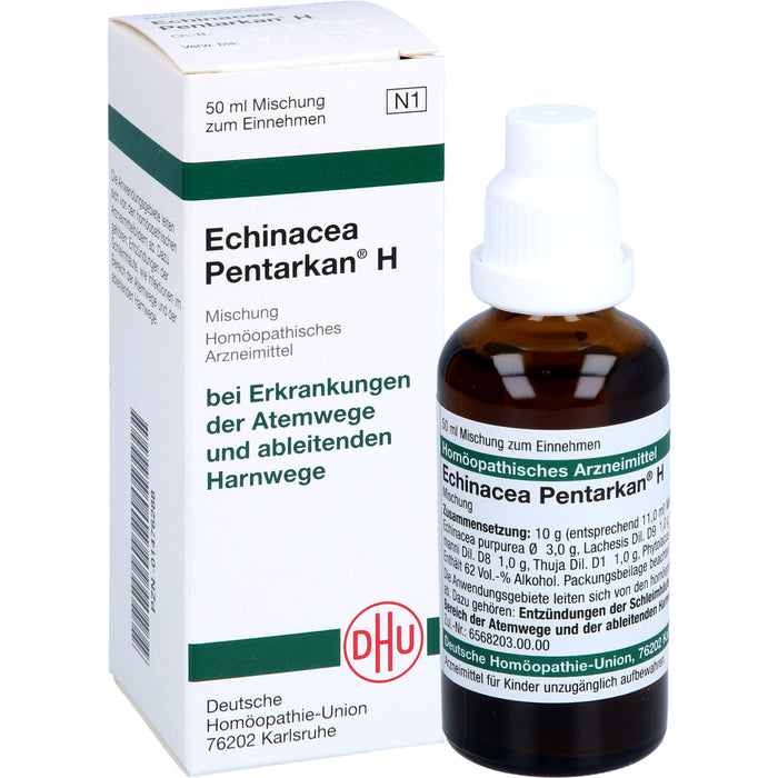 DHU Echinacea Pentarkan H Mischung bei Erkrankungen der Atemwege und ableitenden Harnwege, 50 ml Solution