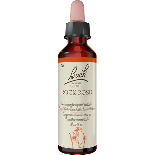 Bach Original Bach-Blüten Nr. 26 Rock Rose Gelbes Sonnenröschen Tropfen, 20 ml Lösung