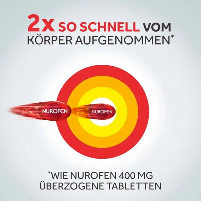 Nurofen Mini 400 mg Weichkapseln bei Schmerzen oder Fieber, 20 pcs. Capsules
