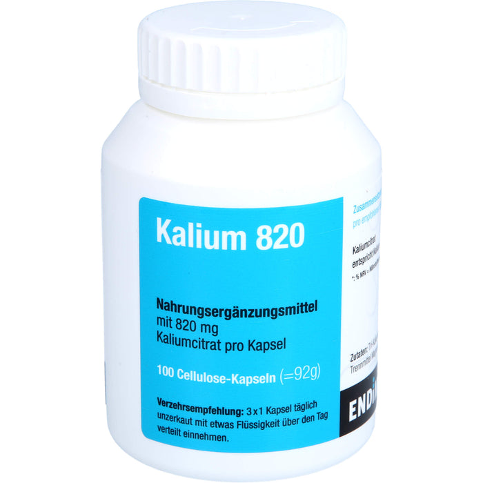 ENDIMA Kalium 820 Kapseln, 100 St. Kapseln