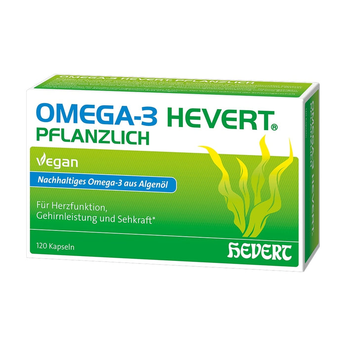 Omega-3 Hevert pflanzlich Kapseln, 120 St. Kapseln