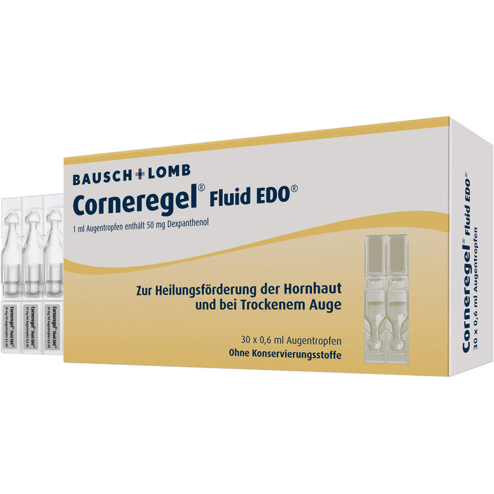Corneregel Fluid EDO Augentropfen, 30 pc Pipettes à dose unique