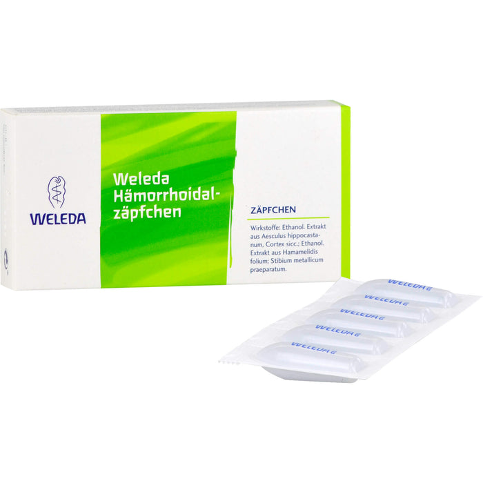 WELEDA Hämorrhoidalzäpfchen, 10 pc Suppositoires