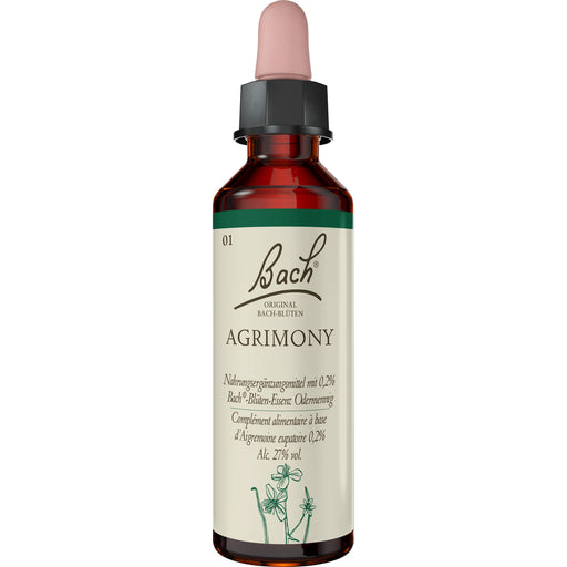 Bach Original Bach-Blüten Nr. 1 Agrimony Odermennig Tropfen, 20 ml Lösung