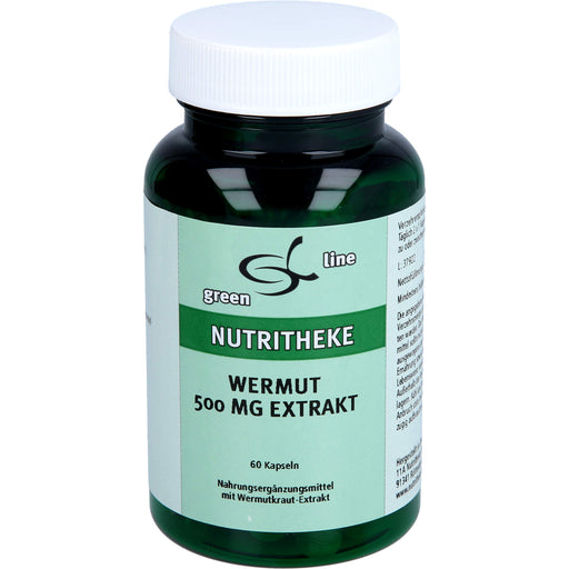 Green Line Nutritheke Wermut 500 mg Extrakt Kapseln bei Appetitlosigkeit, 60 St. Kapseln