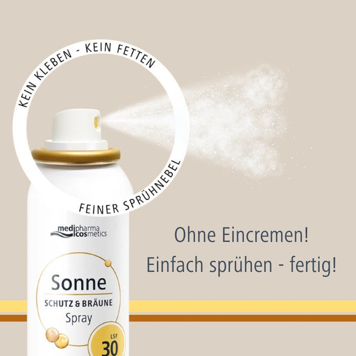 Medipharma Cosmetics Sonne Schutz & Bräune Spray LSF 30, 150 ml Lösung